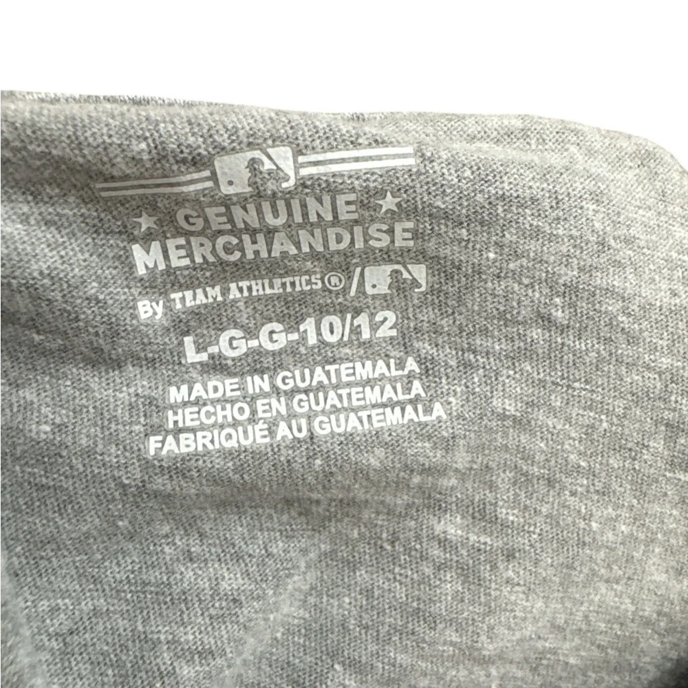 St Louis Cardinals Youth Boys Gray T-Shirt Size‎ Large 10-12 Redbirds MLB Cards